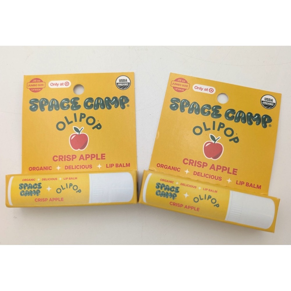 2 Space Camp Olipop Crisp Apple Organic Lip Balm